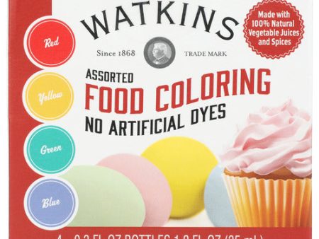 FOOD COLOR WATKINS 4 PK     813724021622 Cheap