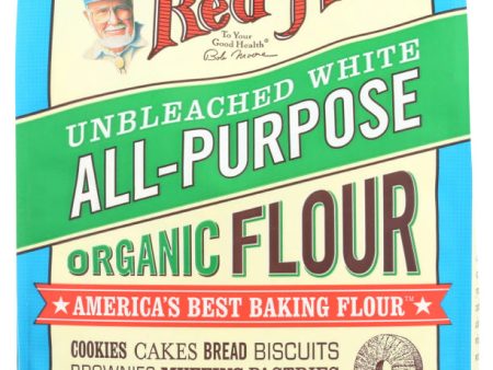 ALL PURPOSE FLOUR BOB S RED MILL WHITE UNBLEACHED ORGANIC  5#   39978029911 Fashion