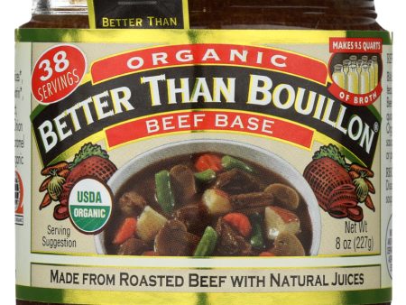 BASE BETTER THAN BOUILLON BEEF ORGANIC   8OZ   98308002833 For Discount