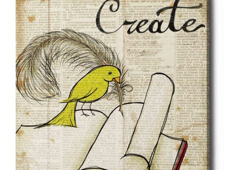 Bird Inspiration Create  by Elyse DeNeige, Canvas Wall Art Online