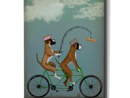 Boxer Tandem  by Fab Funky Giclee Canvas Wall Art Online Sale