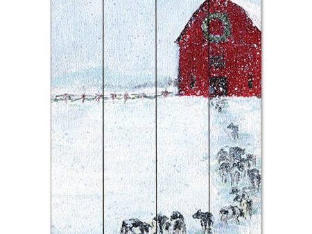 KAM631PAL - Last Cow in Before Christmas - 16x12 Cheap