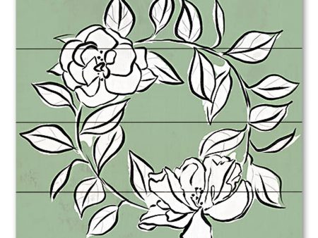 KS250PAL - Floral Wreath Sketch - 12x12 Supply