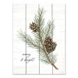 CIN3470PAL - Merry & Bright Pine Cones - 12x16 Online