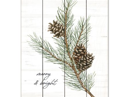 CIN3470PAL - Merry & Bright Pine Cones - 12x16 Online